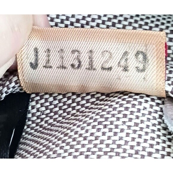 VTG Dooney & Bourke Ostrich Satchel Taupe Brown w Crossbody Strap - Picture 11 of 16